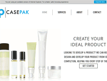 Tablet Screenshot of casepak.com